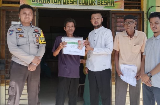 Penyaluran BLT DD Triwulan III untuk bulan Juli sampai dengan September tahun 2023 Desa Lubuk Besar