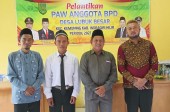 Pengucapan Sumpah dan Janji Penetapan Pemberhentian dan Pengangkatan Penggantian Antar Waktu Anggota BPD Desa Lubuk Besar Tahun 2024 Masa Bakti 2021-2027